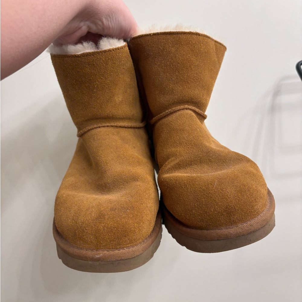 UGG Brown Ankle Boots with Soft Suede Material and Comfortable Fit